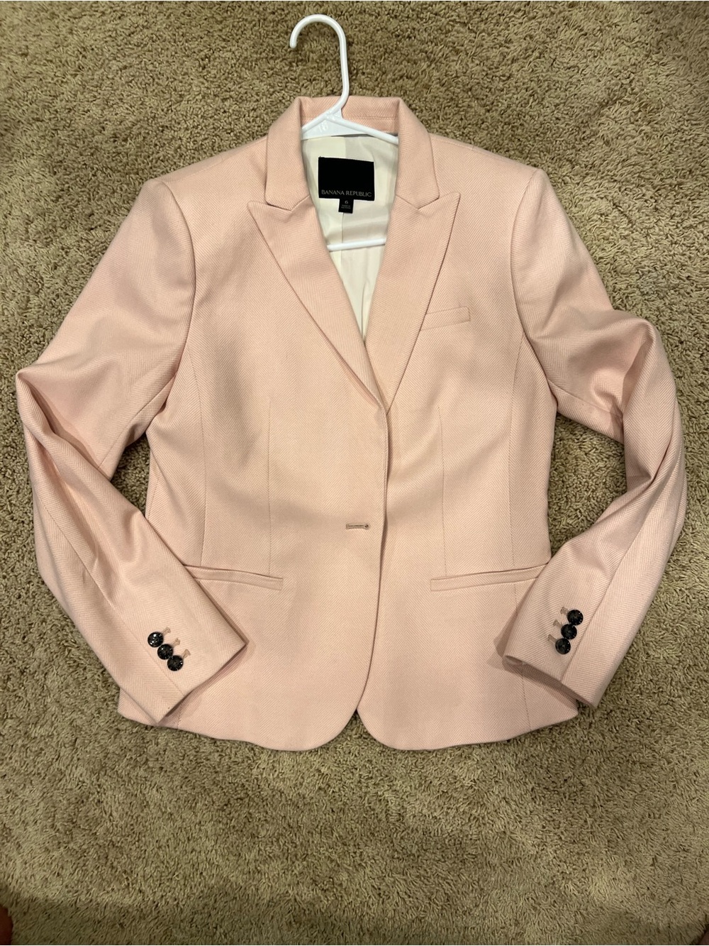 Banana Republic Blush Pink Women's Tailored Blazer